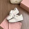 Women's low-top round head flat-soled ballet shoes, pair of shoelaces, breathable soft-soled versatile sports shoes, women's shoes