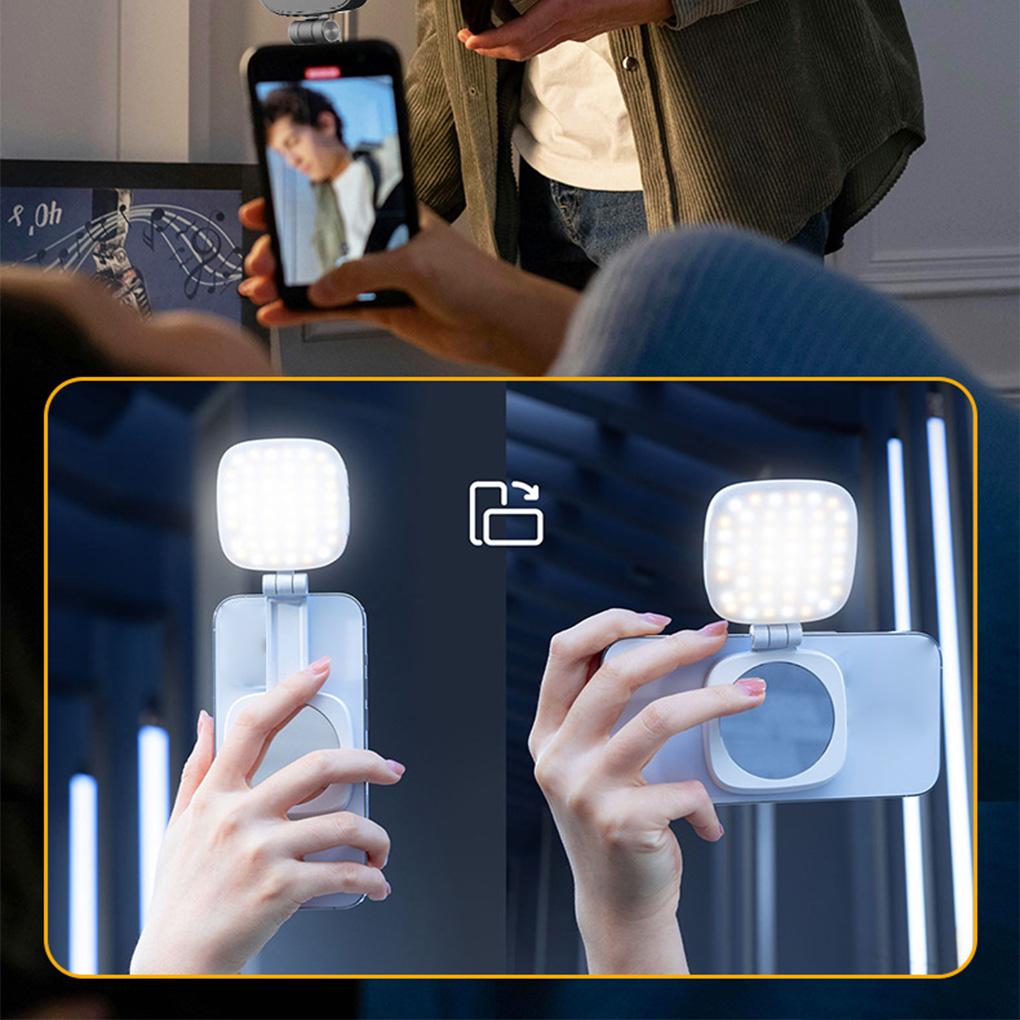 Selfie Fill Light With Magnetic,Attachment For Mobile Phone,Beauty Camera Enhancer,Fill Ring Light with Mirror for Photography