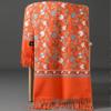Women Winter Scart Embroidery Scarves Tippet Fashion Shawl Women Shawls Wraps Long Tassel Female Foulard Blanket Wrap Scarf