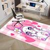 Office Rug Kawaii, Bunny Anti-Slip Rug, Machine Washable for Living Room, Bedroom, Office, Multiple Sizes, Bedroom Mat, Decorative Mat, Durable Mat, L