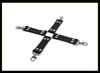 Adult Plush Handcuff & Foot Cuff Restraint Set with Cross Buckle