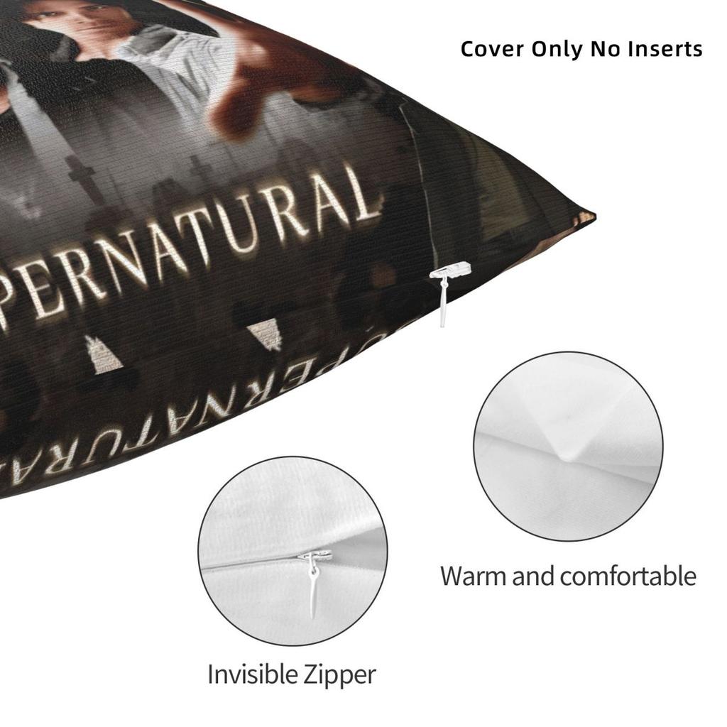 Dean Winchester Supernatural Television Pillow Cover Soft Pillow Case Cushion Cover Pillowcases For Sofa Bedroom Home Decor