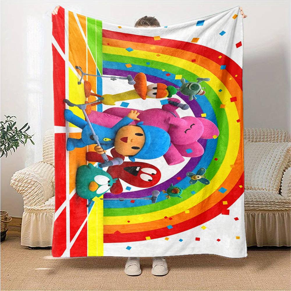 Pocoyo Blanket Durable Comfort Perfect for Seaside Livingroom Chair Four Seasons Universal Modern Style Perfect Gift for Relatives and Friends