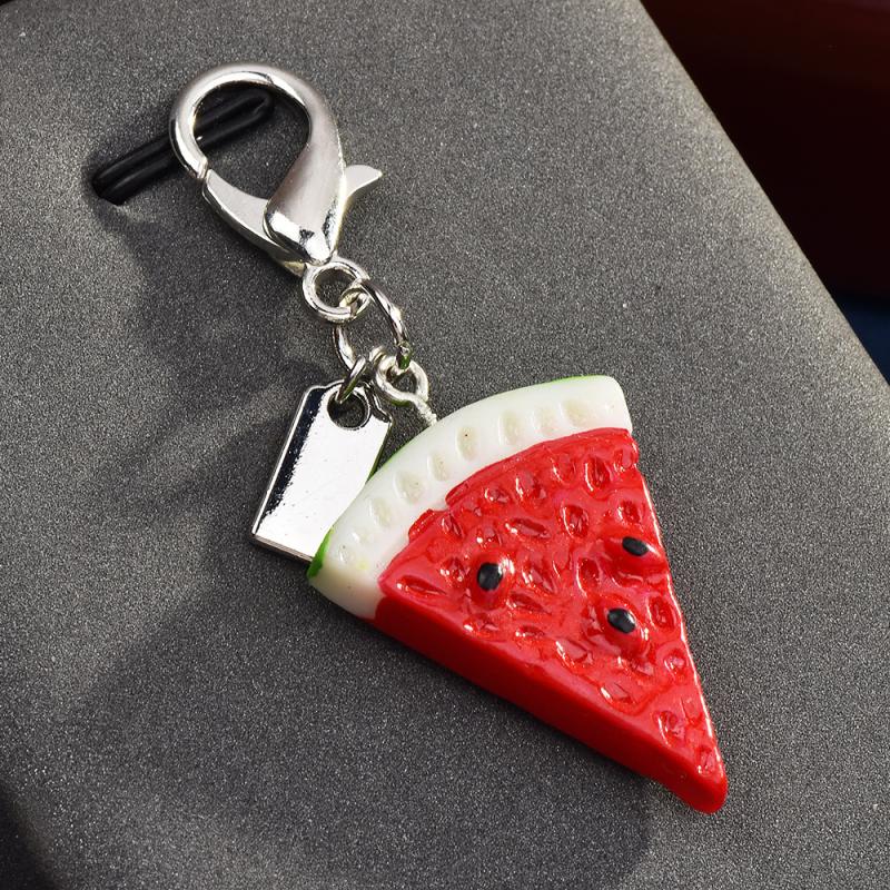 Exquisite High-End Fruit Vegetable Series Keychains For Women Bag Pendant Charm Car Keyring Jewelry Gift Decoration Accessories