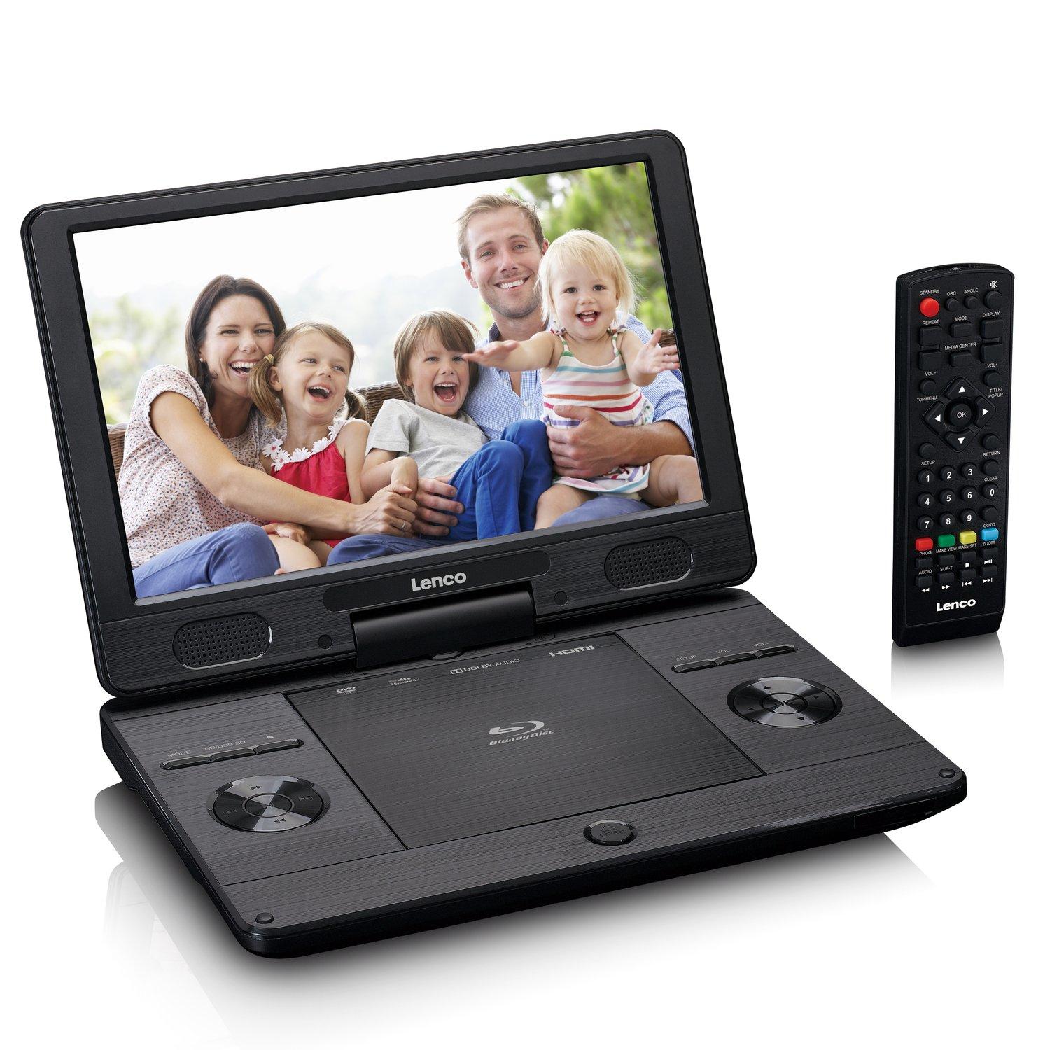 Lenco BRP-1150BK Tragbarer DVD/Blu-ray-Player 11,5 Zoll Schwarz schwarz