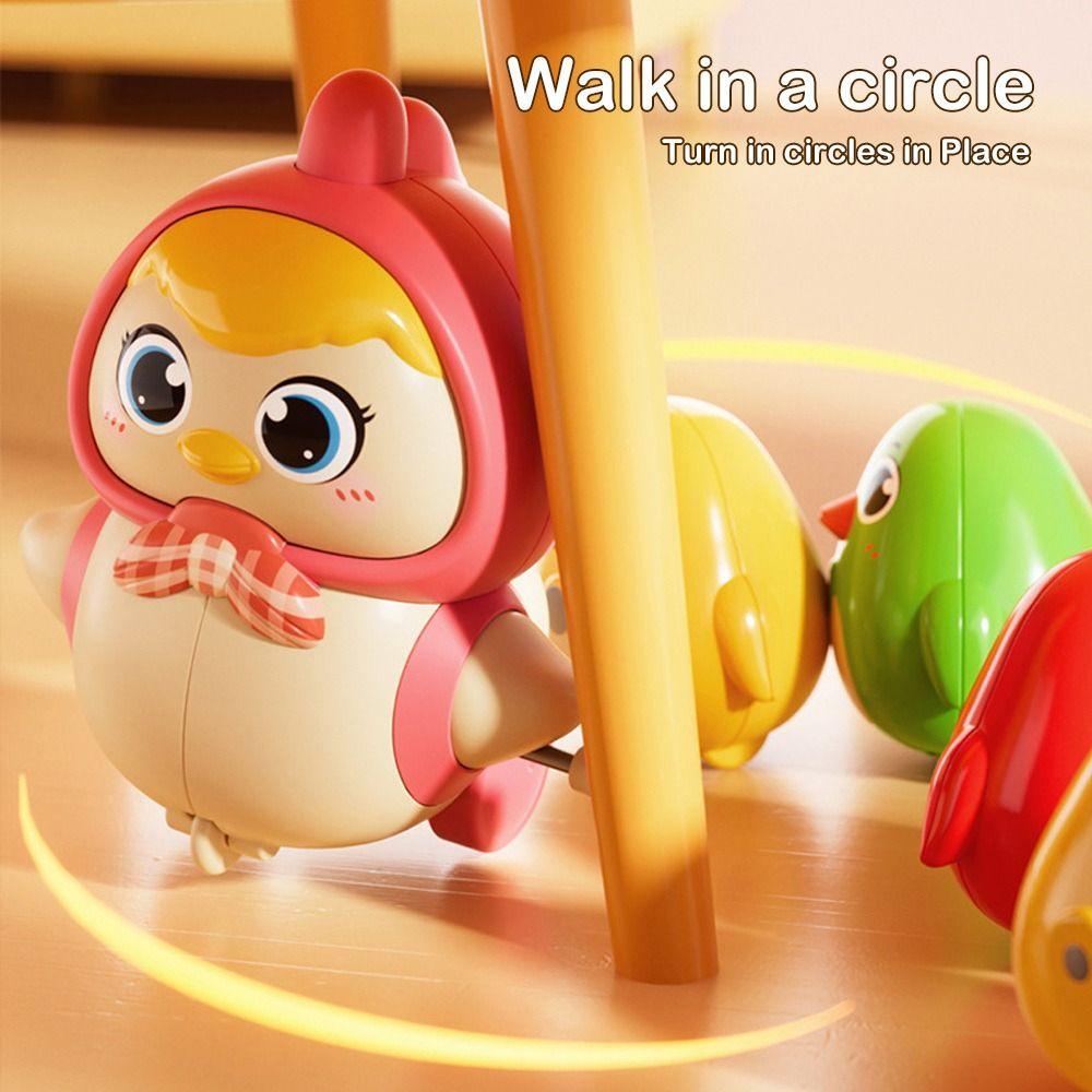 4pcs Set Sensory Exercise Walk Chicken Toys Intelligent Wind-up Toy  for Baby Walking