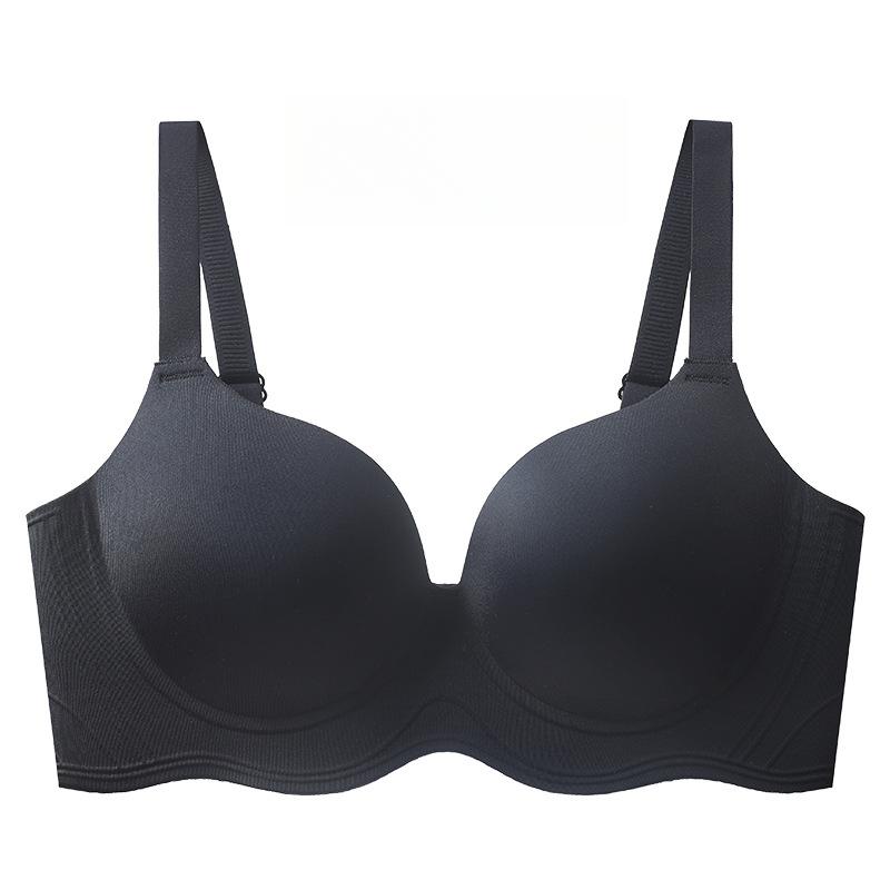 Underwear Women's Gathering Bra Seamless Bra Fixed Cup Bra Push Up Bra