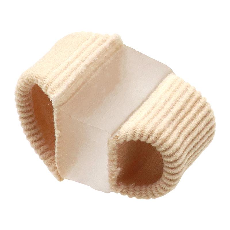 Double Hole Bunion and Cross-Toe Separator Sleeve with Auxiliary Sticker