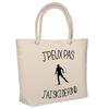 Beach Bag - PLANETEE - Cross-country Skiing I Can't - Cotton - Beige - Printed In France