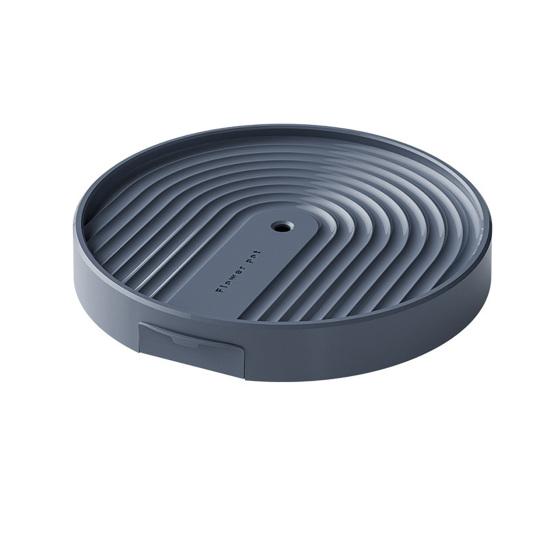 Pojízdný podstavec na rostliny Kulatý podnos pod květináč se skrytou drenážní nádržkou Podnos pod květináč s brzdovými kolečky pro vnitřní i venkovní použití