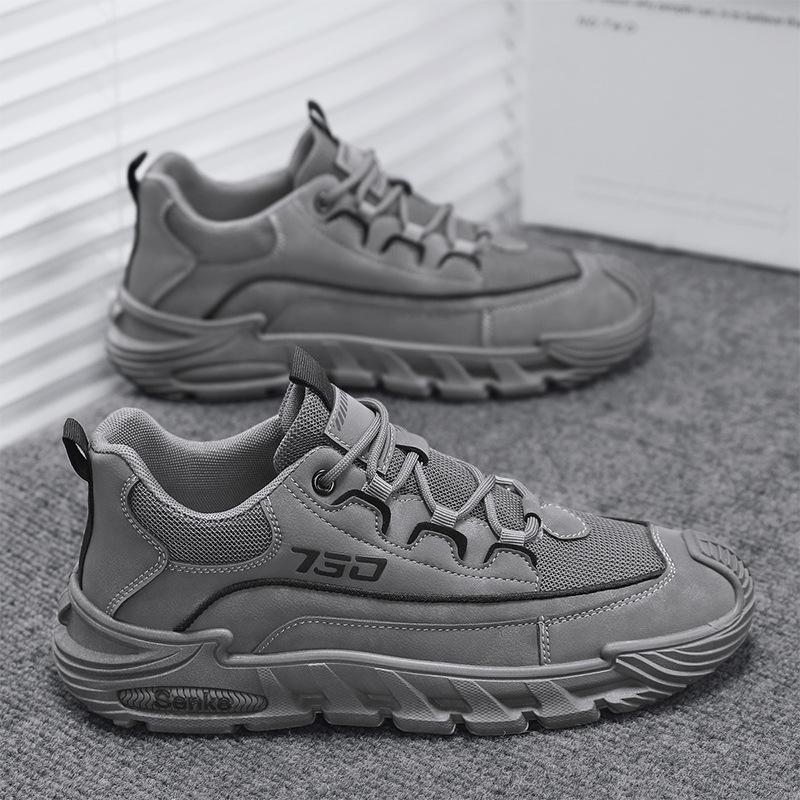 Men's Shoes Spring 2025 New Mesh Breathable Korean Version Ins Sports Shoes Lightweight and Versatile Mesh Shoes Men's Casual Shoes
