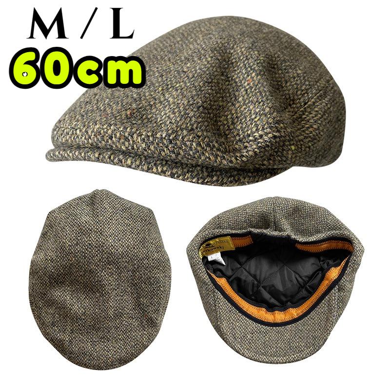 Gent Tweed Retro Big Size 60cm Newsboy Caps Men Autumn Woolen Striped Checkered Forward Hat Herringbone Flat Top Detective Beret