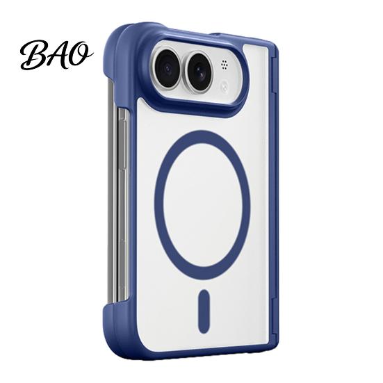 Magnetic Phone Cover Case for iPhone-Duo, Shockproof Folding Cellphone Non Slip Protective Cover, Professional Mobile Shell, Accessories DurablePhone