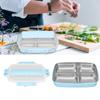 4 Compartment Leakproof Lunch Box 1.2L Bento Lunch Box Cute Food Storage Container  For Travel