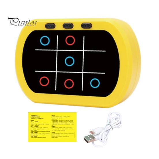 

5 в 1 Электронная настольная игра Fidget Toys Настольные игры для детей и взрослых Стратегическая игровая консоль Развитие памяти Игровой автомат для путешествий жёлтый