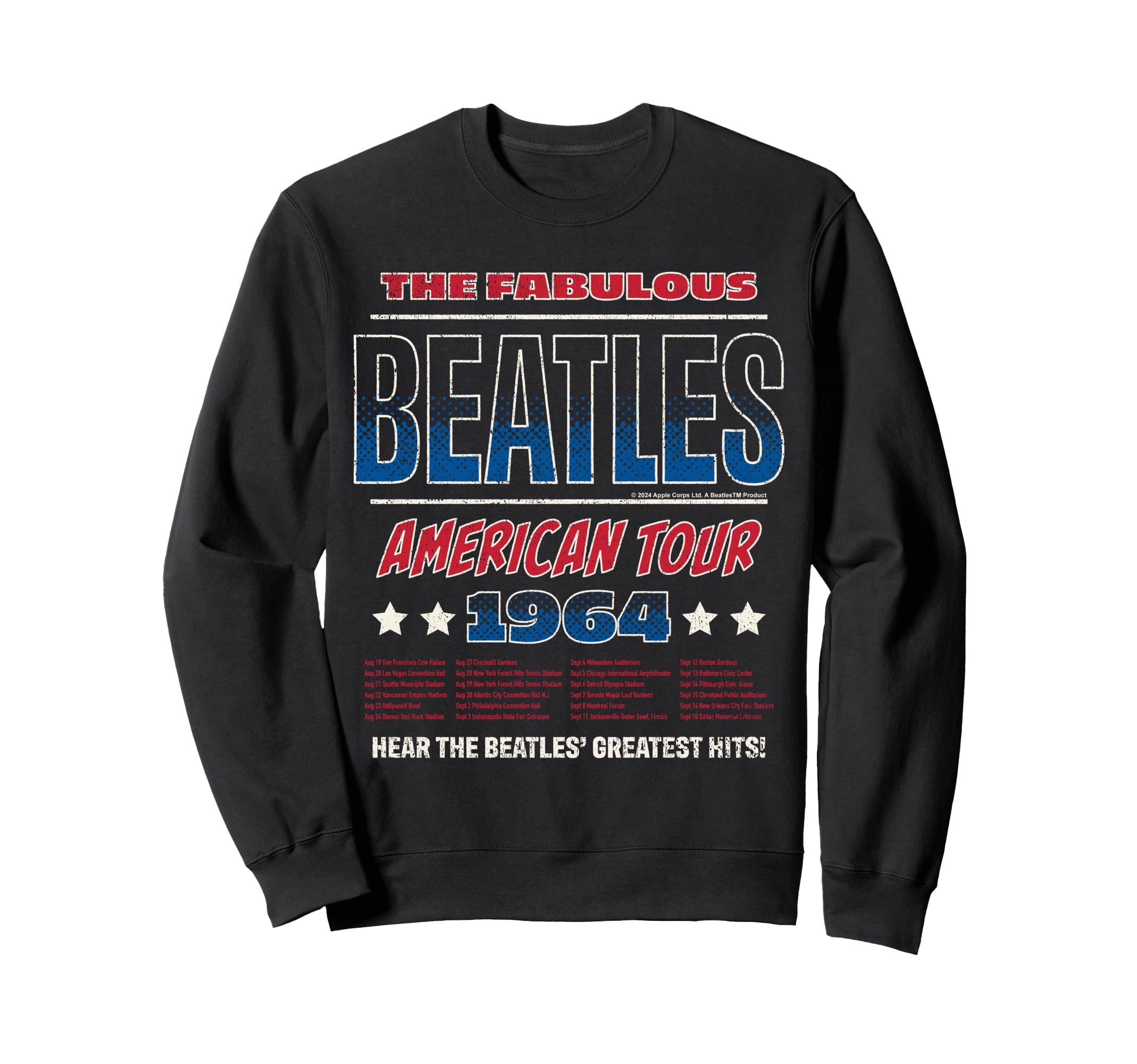 

The Beatles - American Tour 1964 Greatest Hits Sweatshirt