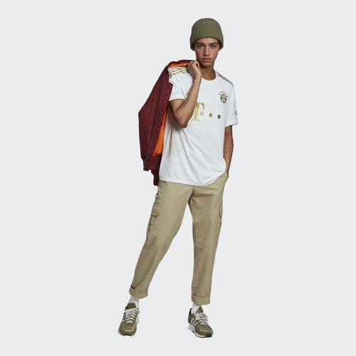 Adidas Koszulka piłkarska na wyjazd 22-23 Bayern z nadrukiem, z okrągłym dekoltem