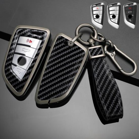 Zinc Alloy Leather Car Key Case Cover For BMW X1 X2 X3 X4 2 3 4 5 6 7 8 X6M X5M