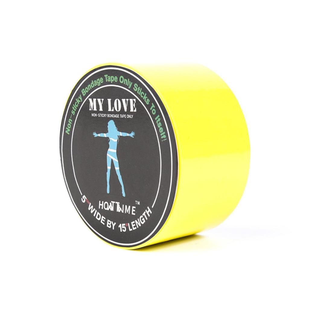 Black Restraint Tape & Yellow Skin Tape - Erotic Binding for Women