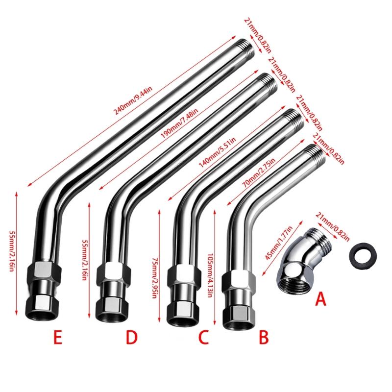 2 set Hand Shower Elbow Joints Featuring 135° Adjustment Sprays Angle Control Shower Hose Connectors for Bathroom