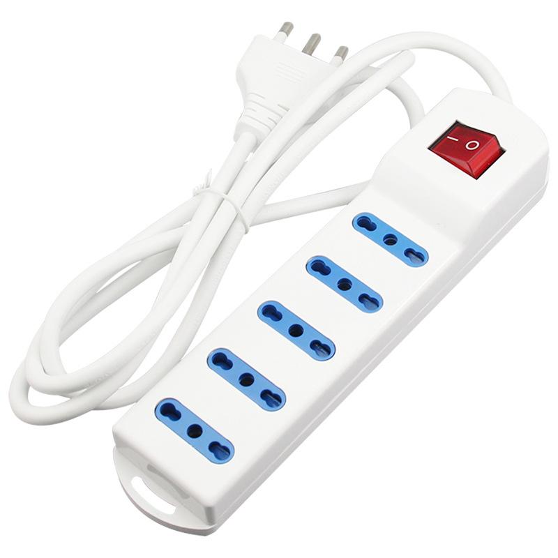 16A Double USB Italian-Style Power Strip, 1.5m Extension Cord