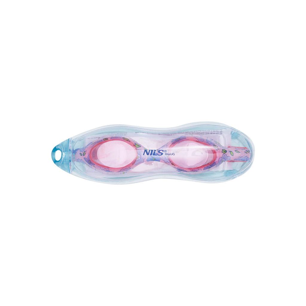 Nils Aqua NQG170FAF Pink Flowers Junior Swimming Goggles