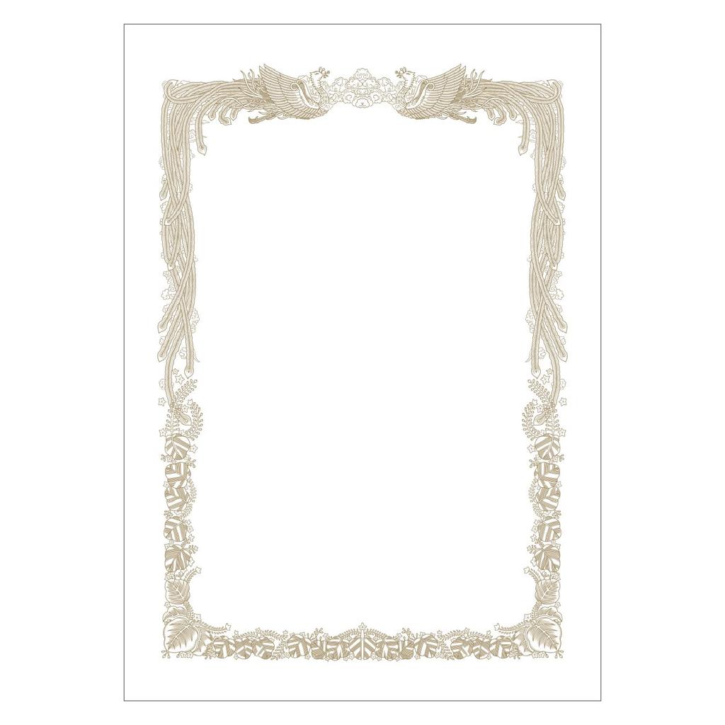 Sasagawa Mini Certificate OA Landscape 100 Paper, Taka-jirushi, Compatible, Orientation, A5, Sheets, 10-1651