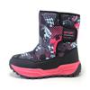 Children's snow boots new middle and older children's snow cotton velvet boys and girls thermal snow shoes Velcro classmates