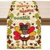 XCHI Turkey Maple Leaves Thanksgiving Fall Table Runner Party Table Decoration for Home Kitchen Dining Holiday Decor 13x48 Inch