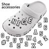 1 Pcs Letter Shoe Charms for Clog Sandals Shoe Decoration Number Alphabet Characters DIY Shoes Charm Pins for Boy Girl Men Women