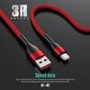 Lot de 2 Câble USB-C Rapide pour Samsung Galaxy A56 A55 A25 A15 A05s A35 S24 Ultra S24 FE - 1M Rouge Nylon Tressé