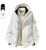 Camel Unisex 3-in-1 Mountaineering Jacket: Graphene-Lined, Windproof, Waterproof, and Warm, New Style, Two-Piece Set.