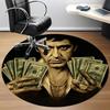 1PC Scarface Office Round Rug, Non-slip, Soft and Durable Office Rug for Interior Decoration, Perfect for Office, Beautiful Decoration