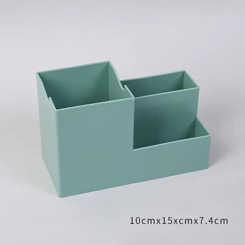Portalápices de Escritorio Multifunción Estuche de Almacenamiento para Materiales Escolares Caja de Plástico Colorida Accesorios de Escritorio Organizador de Lápices