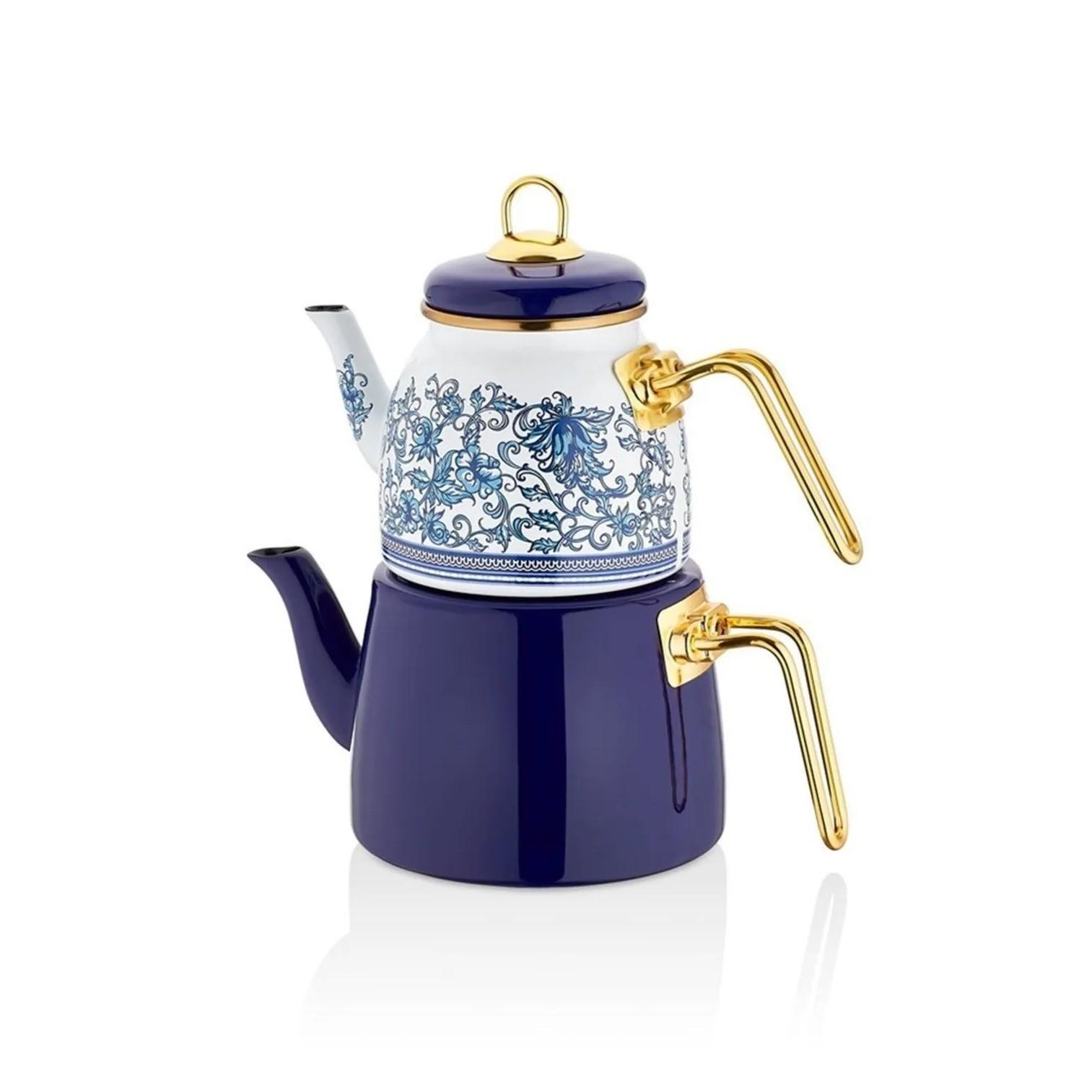 

Набор эмалированных чайников Элит Класс Синий