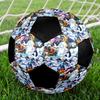 Pallone da Calcio Colorato Cucito a Macchina PVC Misura 5 Pronto per Allenamento di Squadra e Competizione Resistente Alto Rimbalzo Raffreddamento Regalo Sportivo