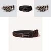 Fashion Faux Leather Leopard Print Womens Belt With Pin Buckle For Casual Wear