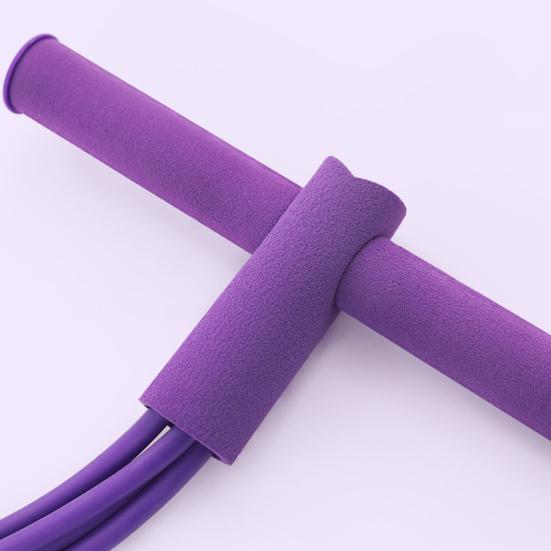 Multifunction 4/6-Tube Pedal Puller Resistance Band with Handle Elastic Yoga Sit-up Pull Rope Men Women Pedal Tensioner Exerciser Workout Equipment