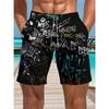 Men's Essential Casual Shorts Outdoor Wear Creative Fun Colorful 3D Printed Shorts Loose Casual Plus Breathable Cool Summer Versatile Shorts
