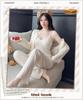 PHOLEEY Pajama Set with Nightwear with Removable Cute and Comfortable Home Wear Women's 3-Piece Cardigan, Pads,
