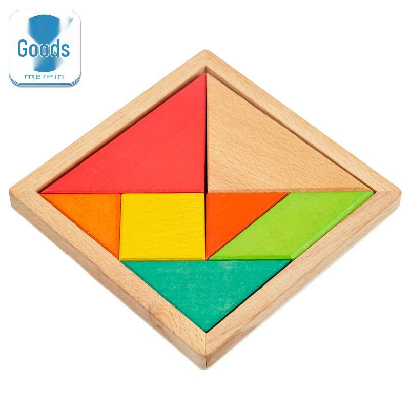 

Colorful Wooden Tangram Puzzle - Early Education Toy for Kids