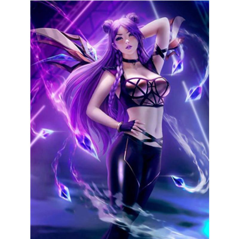 5D DIY Diamond Painting Fox Fairy Girl Diamond Embroidery Cross Stitch Kit Full Rhinestone Mosaic Home Decor