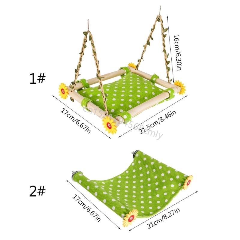 Bird Standing Perch for Parrot Birdcages Warm Swing Hammocks Bed Bird Rest Sleep Bed Cockatiels Lovebirds Swing Toy 6XDE