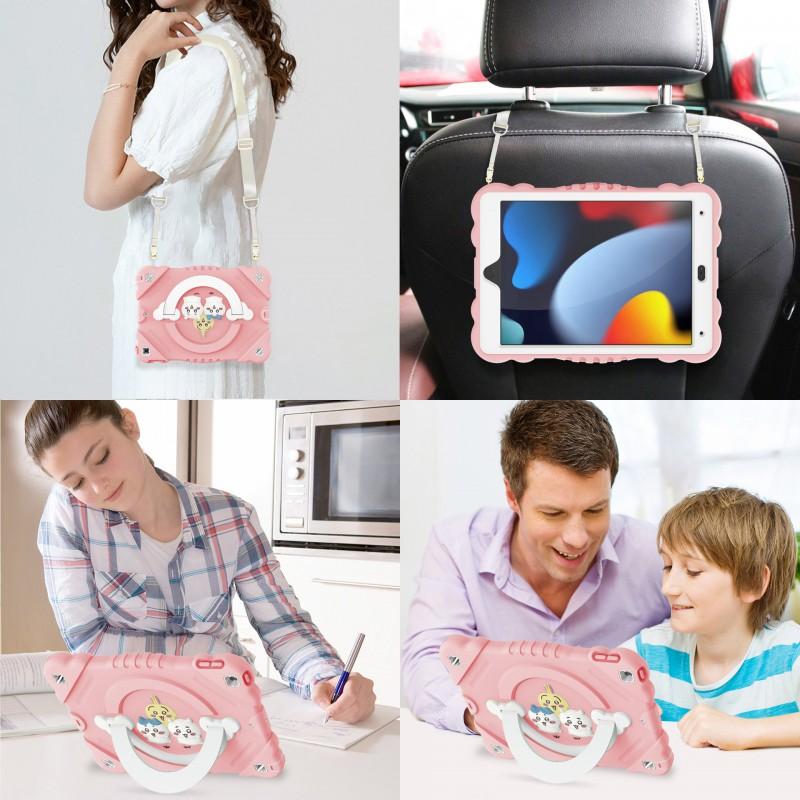 Étui pour iPad 10e génération 10,9 pouces avec support Coque en silicone antichoc pour enfants Étudiants Voyage