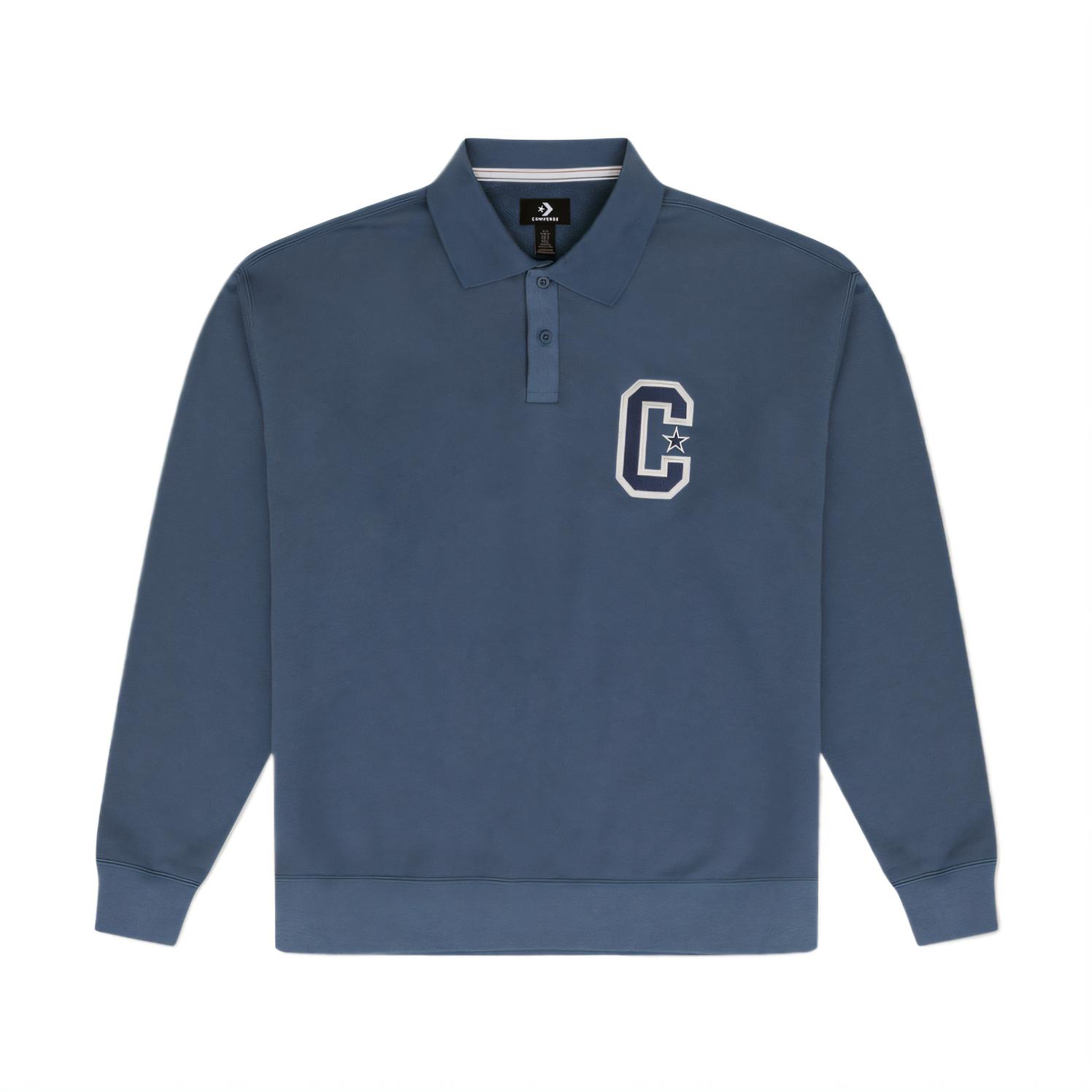 Converse Premium Collared Crew Sweatshirt 10028004-A02 S
