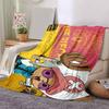 1pc One Piece Adventure Soft Throw Blanket Flannel All Season Light Weight Living Room/Bedroom Warm Blanket. M7270134