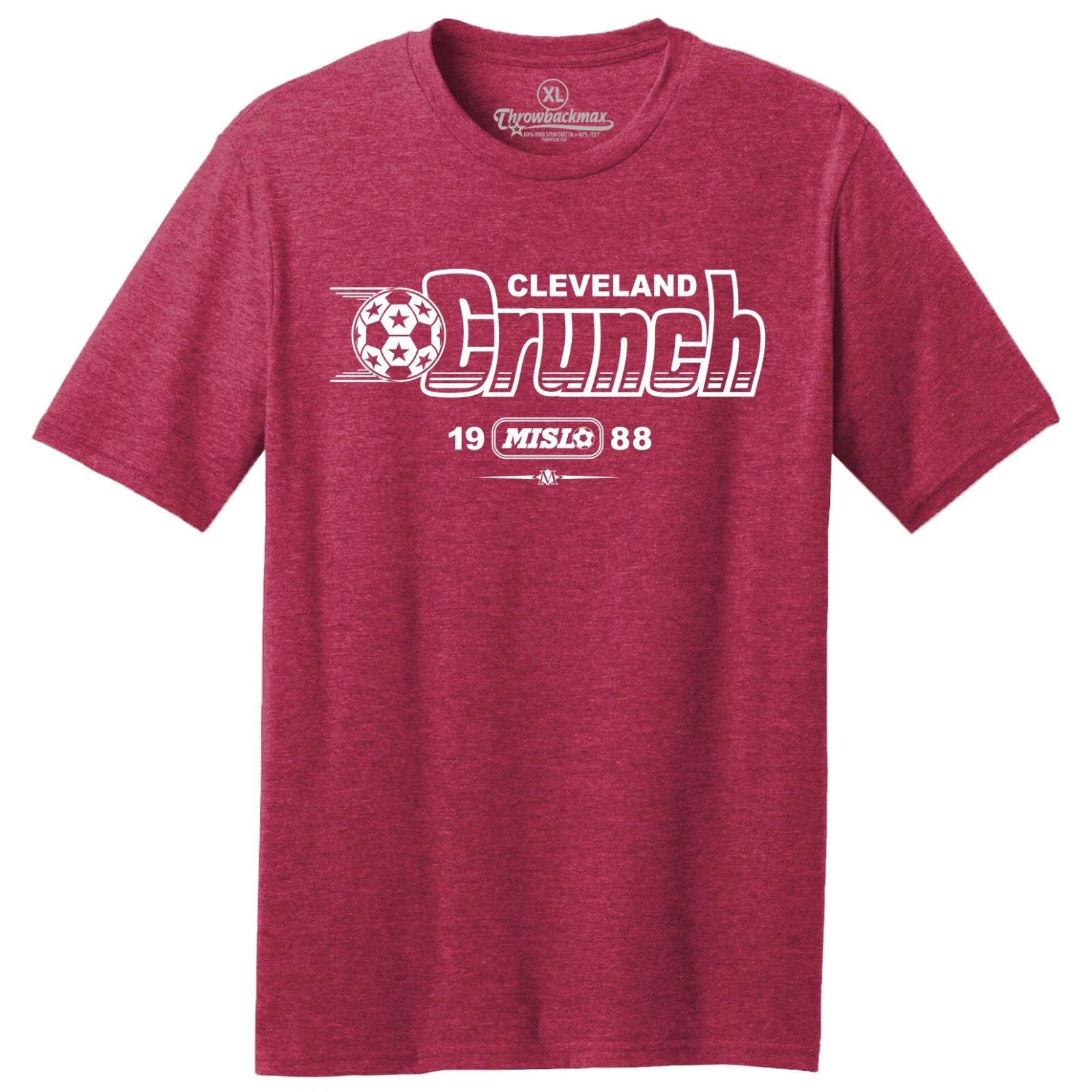 Cleveland Crunch 1988 Logo MISL Soccer TRI-BLEND Tee Shirt XL