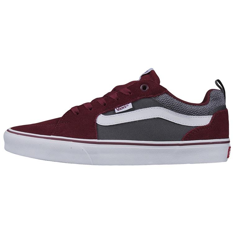 Vans Filmore Low-Top Sneakers Grey/Red Men s VN0A3MTJT2M EU 43