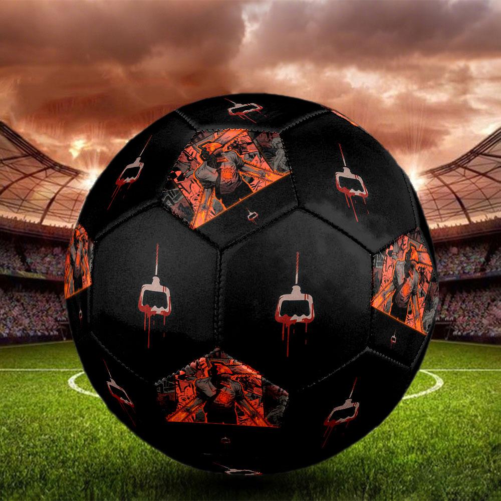 1pc Chainsaw Man Soccer Ball Size 5 Indoor Soccer Ball Fashion Colorful Backyard Game - Great For Sports Fans Gift HE3