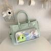 Korean Style Transparent Handiness Crossbody Bag for Fans Texture and Casual Shoulder Bag Commuting Simple and Versatile Ita Bag